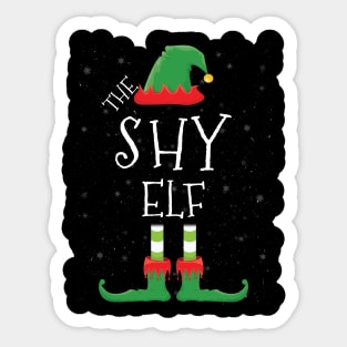 SHY Elf Family Matching Christmas Group Funny Gift Sticker